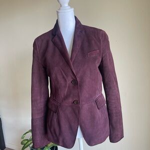 AKRIS Women's Burgundy Blazer